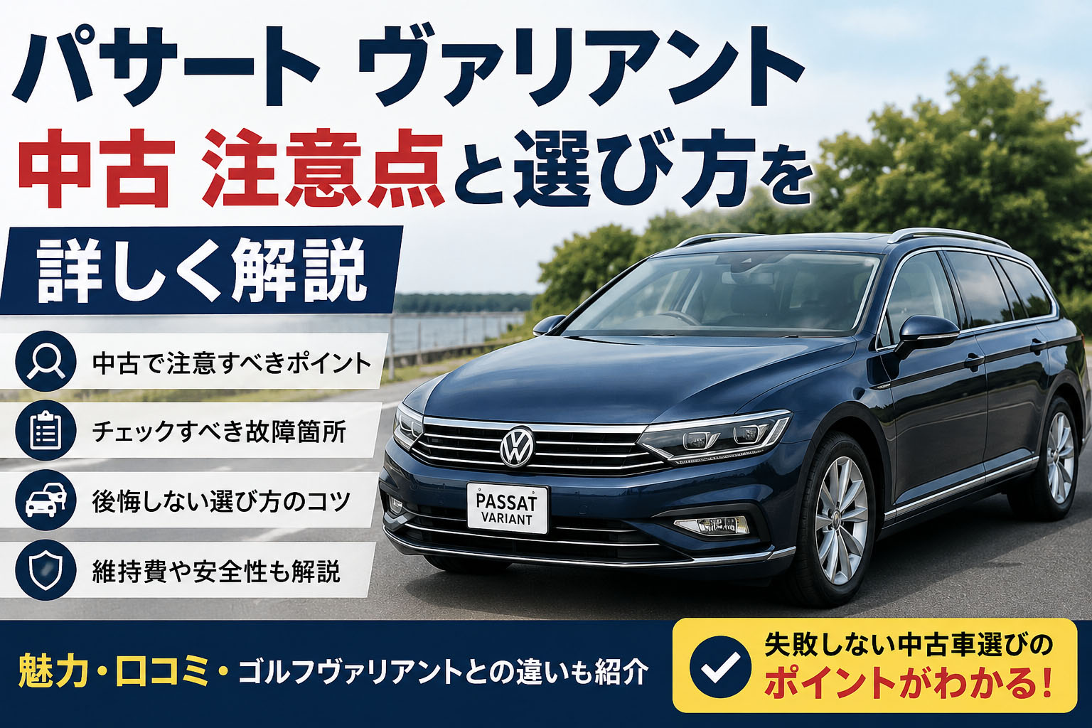 パサート ヴァリアント 中古 注意点と選び方を詳しく解説