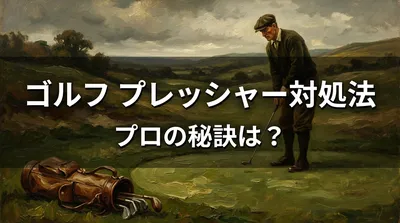 ゴルフ プレッシャー 対処法、プロの秘訣は？