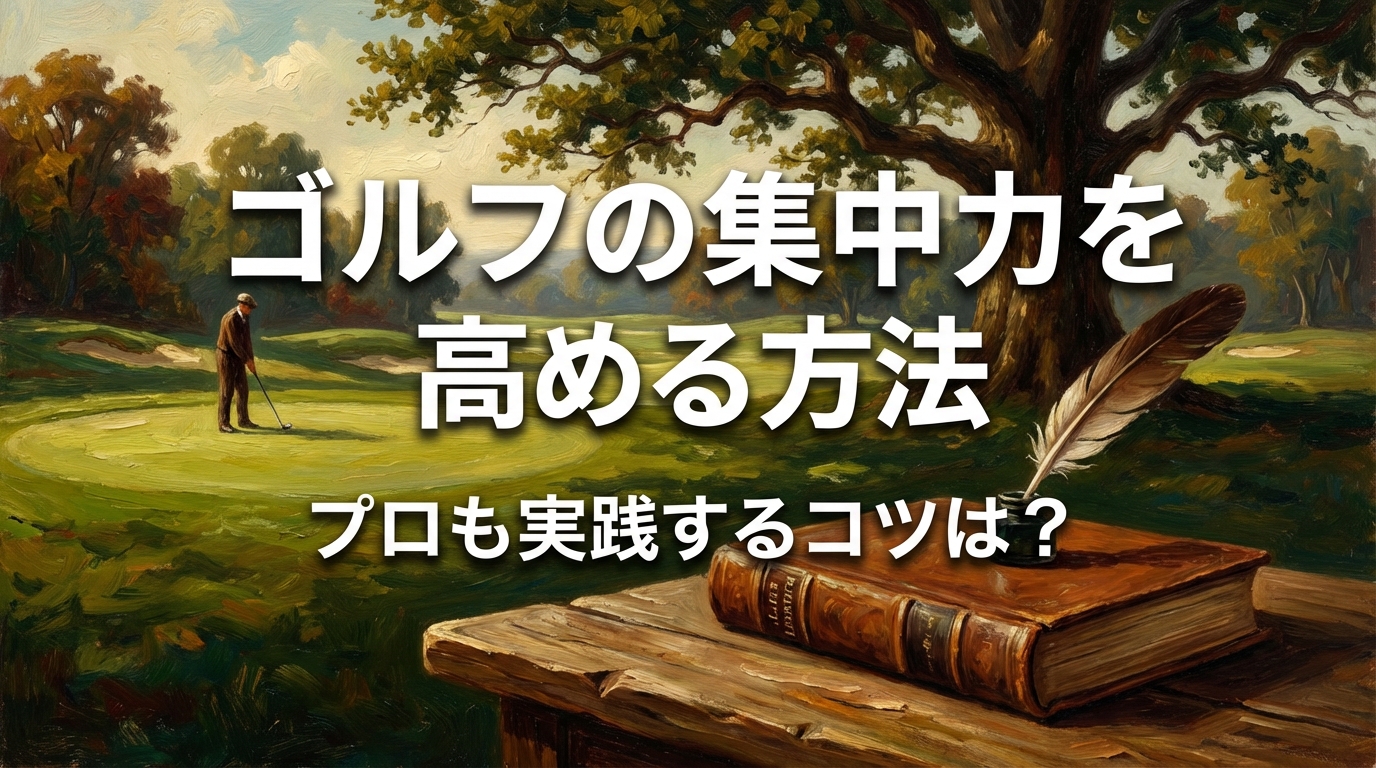 ゴルフの集中力を高める方法、プロも実践するコツは？
