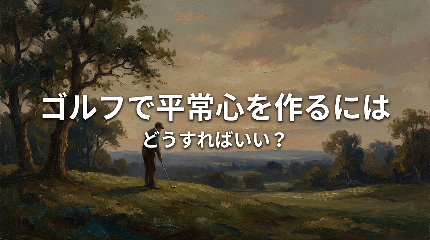 ゴルフで平常心を作るにはどうすればいい？