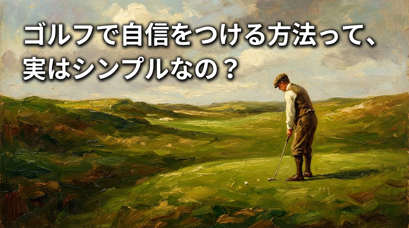 ゴルフで自信をつける方法って、実はシンプルなの？