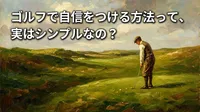 ゴルフで自信をつける方法って、実はシンプルなの？