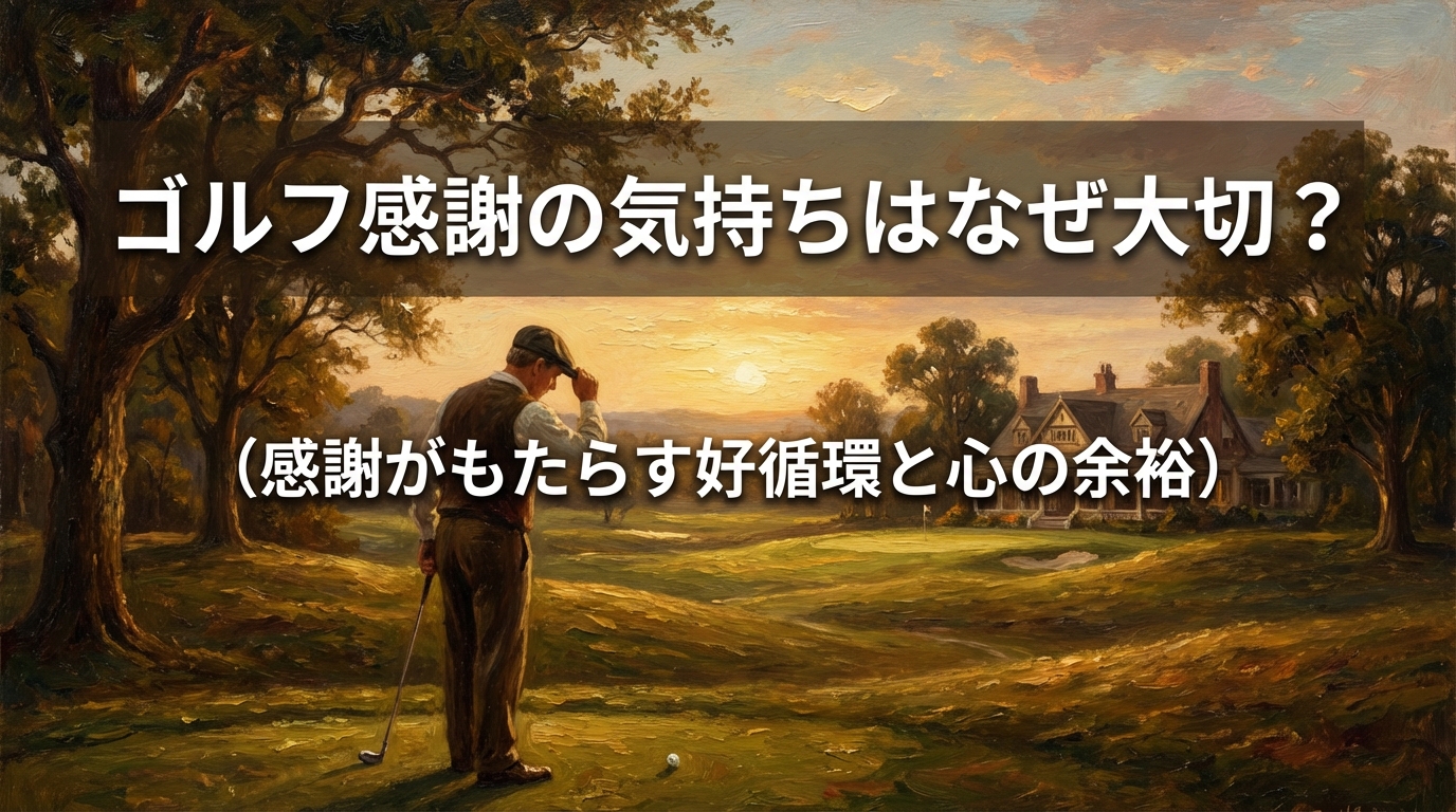 ゴルフ感謝の気持ちはなぜ大切?