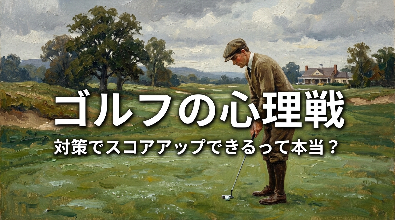 ゴルフの心理戦、対策でスコアアップできるって本当？