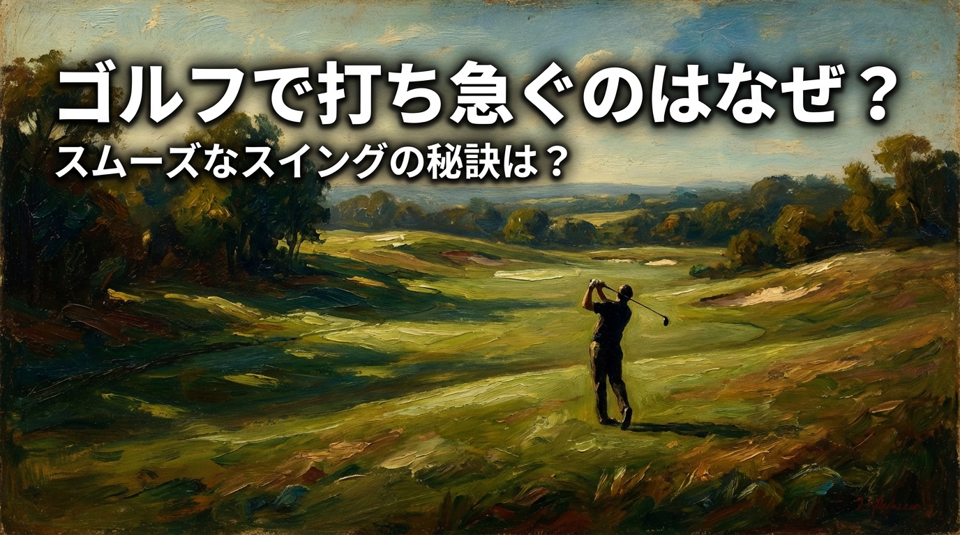 ゴルフで打ち急ぐのはなぜ？スムーズなスイングの秘訣は？