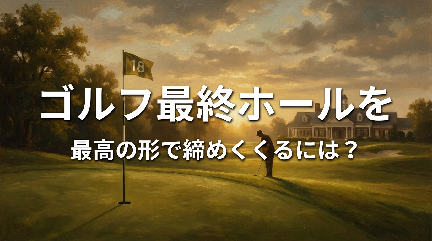 ゴルフ最終ホールを最高の形で締めくくるには？