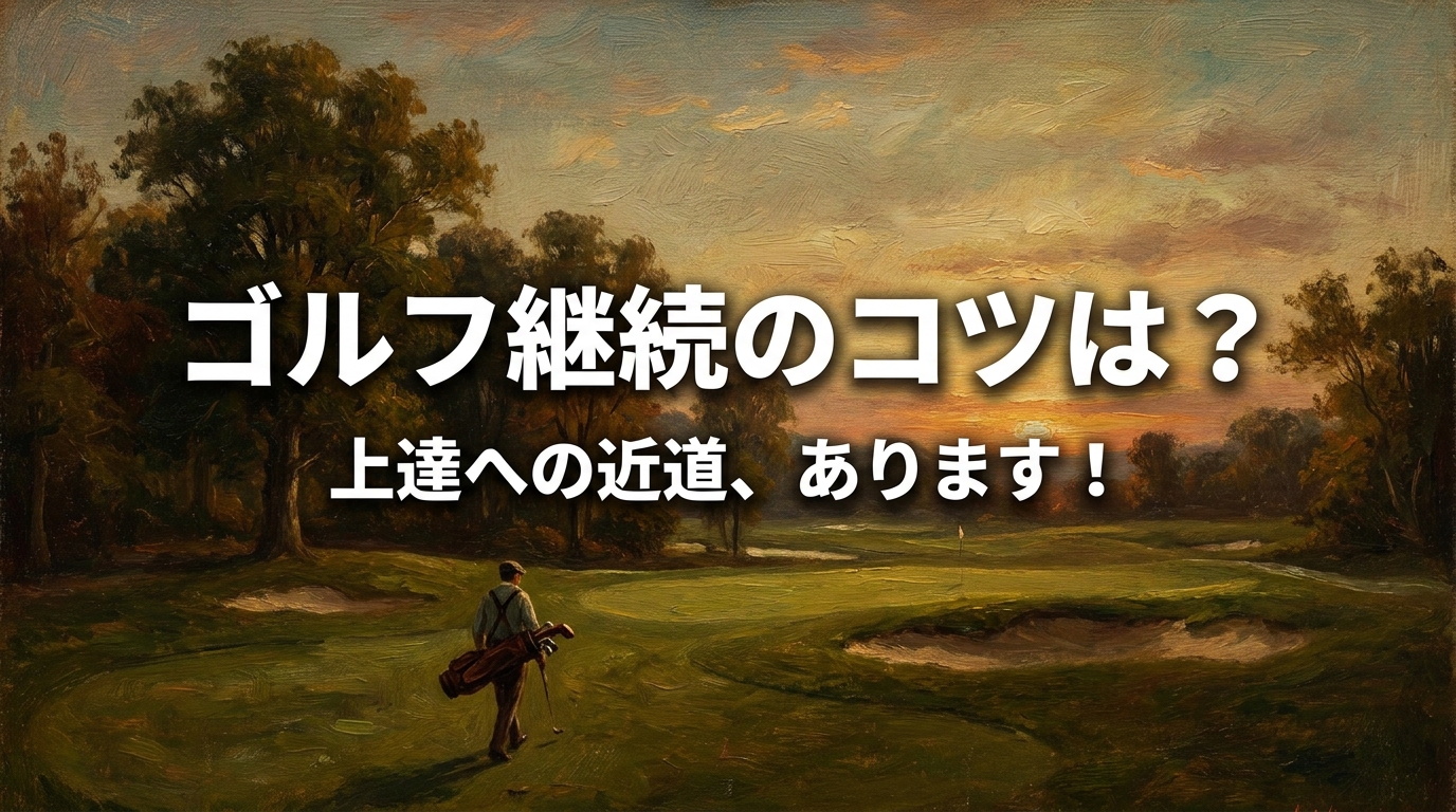 ゴルフ継続のコツは？上達への近道、あります！