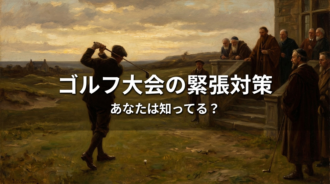 ゴルフ大会の緊張対策、あなたは知ってる？