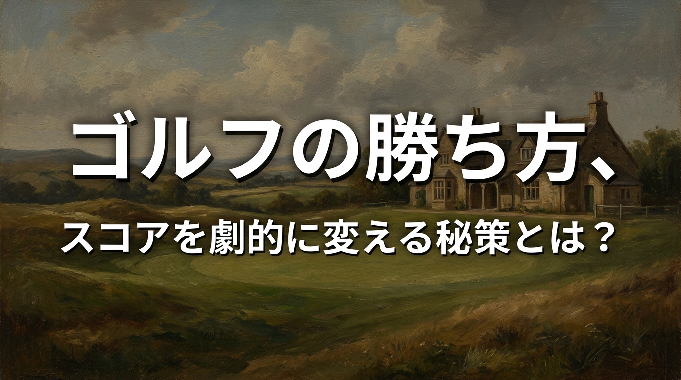 ゴルフの勝ち方、スコアを劇的に変える秘策とは？