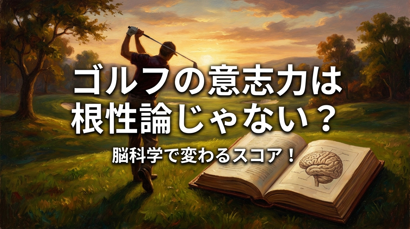 ゴルフの意志力は根性論じゃない?脳科学で変わるスコア!