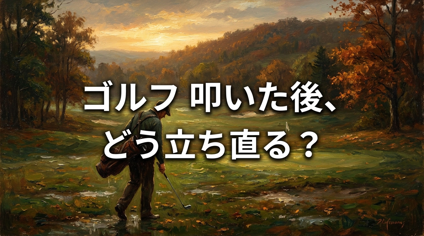 ゴルフ 叩いた後、どう立ち直る？