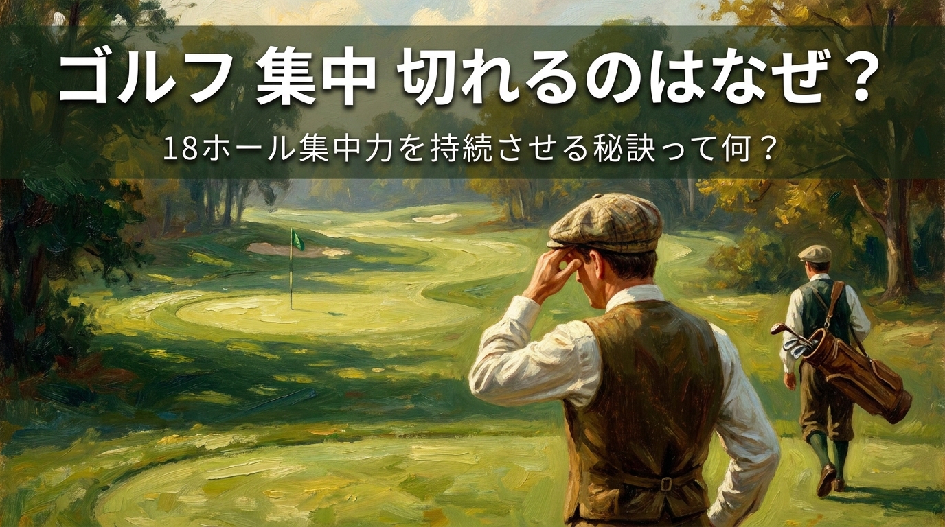 ゴルフ 集中 切れるのはなぜ？18ホール集中力を持続させる秘訣って何？