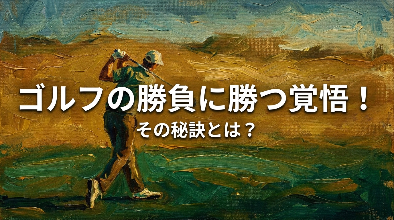 ゴルフの勝負に勝つ覚悟!その秘訣とは?