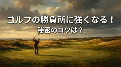 ゴルフの勝負所に強くなる！秘密のコツは？