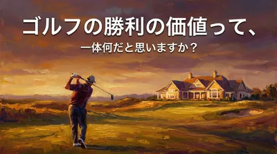ゴルフの勝利の価値って、一体何だと思いますか？