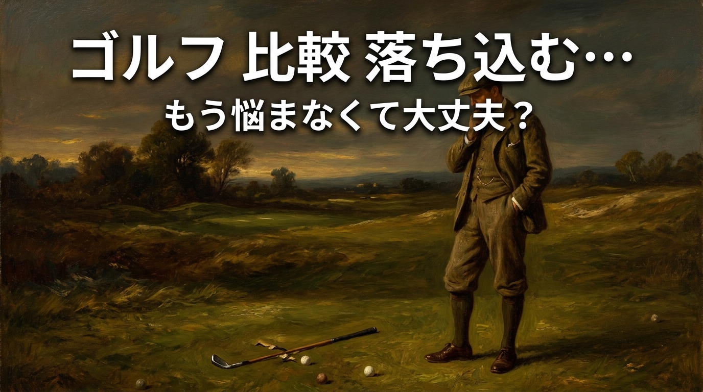 ゴルフ 比較 落ち込む…もう悩まなくて大丈夫?